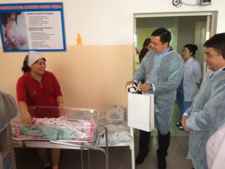 In the maternity ward of «Aktobe Medical Center» the newborns were congratulated!